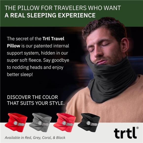 Travel and Airplane Pillow-Real Sleeping Experience on Long Flights-Neck Support - Picture 4 of 7